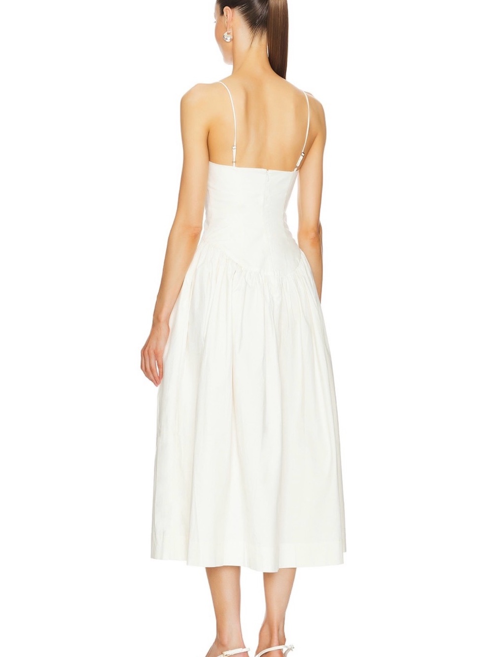 L’Acadamie Thierry Midi Dress in Ivory - Picture 5 of 12